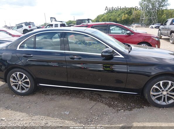 55SWF4KB2GU165654 2016 MERCEDES-BENZ C-CLASS Black Rear interior view
