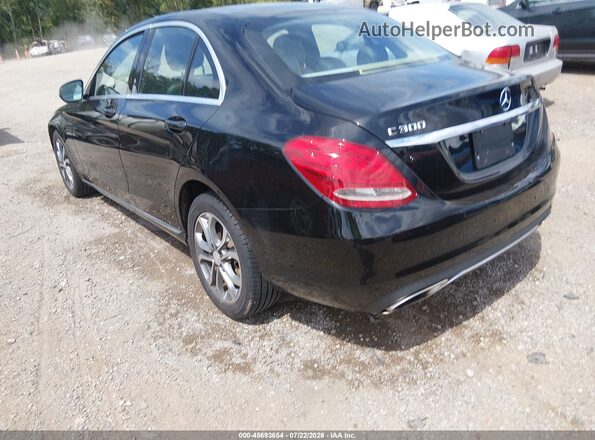 55SWF4KB2GU165654 2016 MERCEDES-BENZ C-CLASS Black Rear left