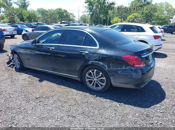 55SWF4KB2HU199529 2017 MERCEDES-BENZ C-CLASS Black Trasero izquierdo