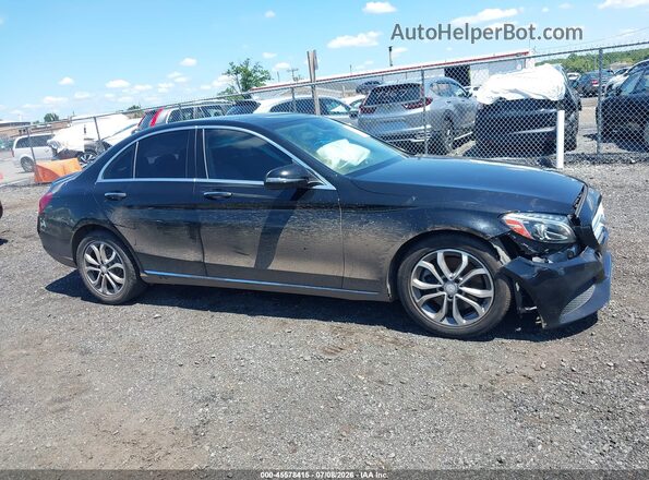 55SWF4KB2HU199529 2017 MERCEDES-BENZ C-CLASS Black Vista interior trasera