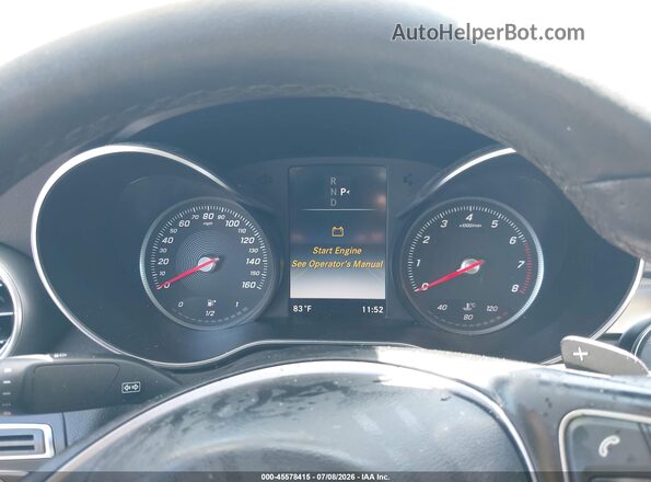 55SWF4KB2HU199529 2017 MERCEDES-BENZ C-CLASS Black Vista de los asientos traseros