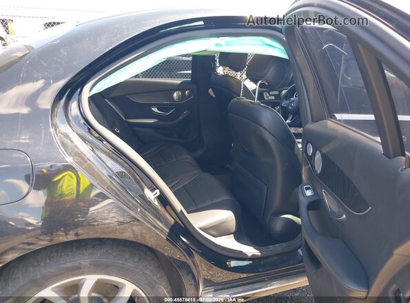 55SWF4KB2HU199529 2017 MERCEDES-BENZ C-CLASS Black Vista de la etiqueta del VIN