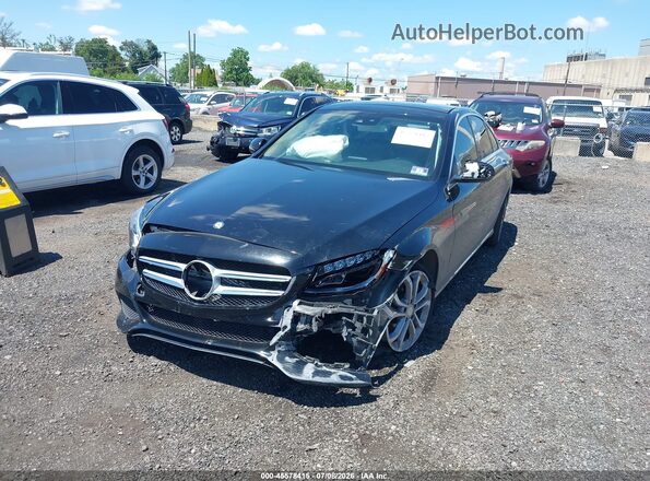 55SWF4KB2HU199529 2017 MERCEDES-BENZ C-CLASS Black Vista frontal