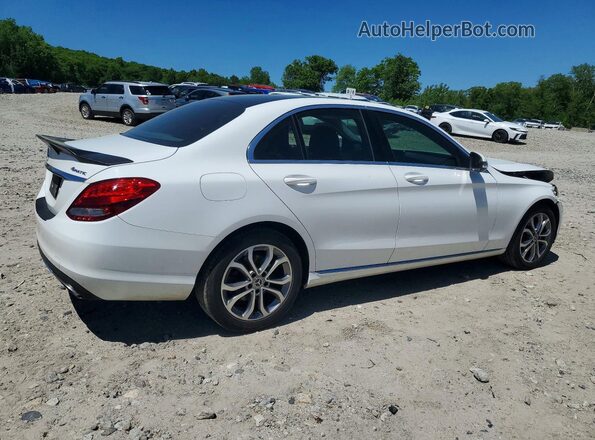 55SWF4KB2HU218516 2017 MERCEDES-BENZ C White Trasero derecho
