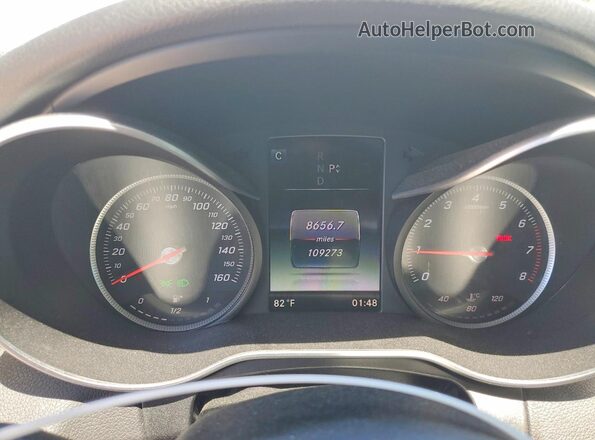 55SWF4KB2HU218516 2017 MERCEDES-BENZ C White Vista del cuadro de instrumentos