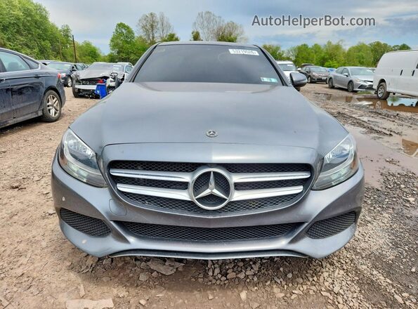 55SWF4KB2JU244541 2018 MERCEDES-BENZ C Серый Вид спереди