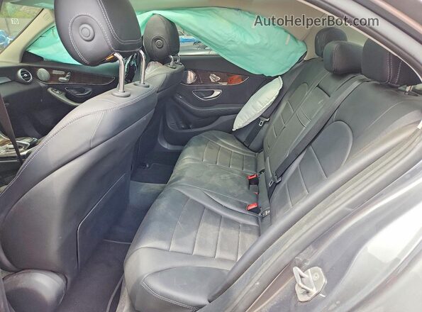 55SWF4KB2JU244541 2018 MERCEDES-BENZ C Серый Вид задних сидений