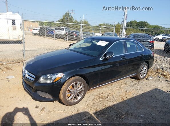 55SWF4KB3GU106970 2016 MERCEDES-BENZ C-CLASS Black Front left