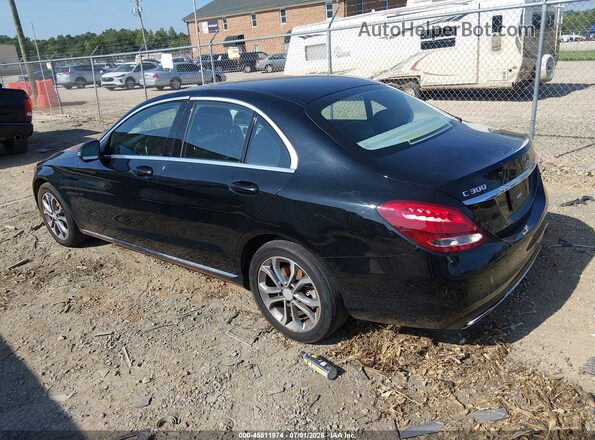 55SWF4KB3GU106970 2016 MERCEDES-BENZ C-CLASS Black Rear left