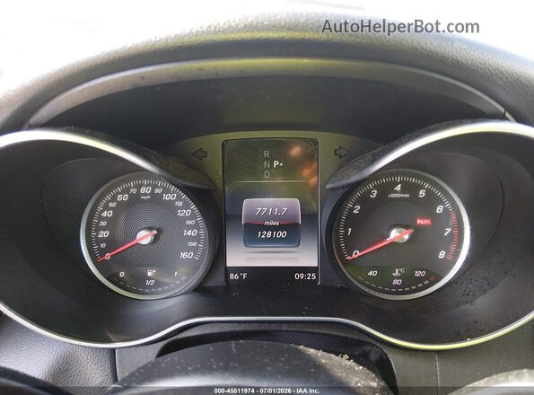 55SWF4KB3GU106970 2016 MERCEDES-BENZ C-CLASS Black Rear seats view