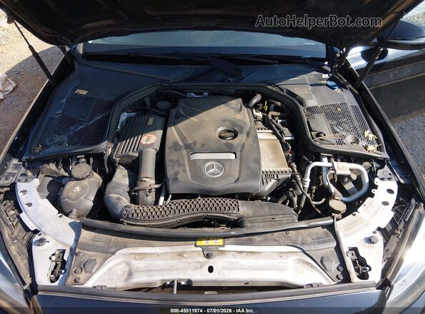 55SWF4KB3GU106970 2016 MERCEDES-BENZ C-CLASS Black Rear view