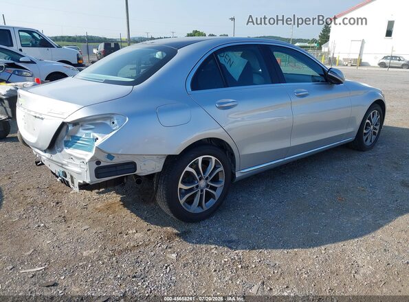 55SWF4KB3GU109674 2016 MERCEDES-BENZ C-CLASS Silver Trasero derecho