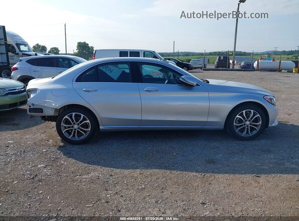 55SWF4KB3GU109674 2016 MERCEDES-BENZ C-CLASS Silver Vista interior trasera