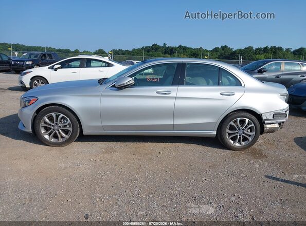 55SWF4KB3GU109674 2016 MERCEDES-BENZ C-CLASS Silver Vista interior de 360 grados