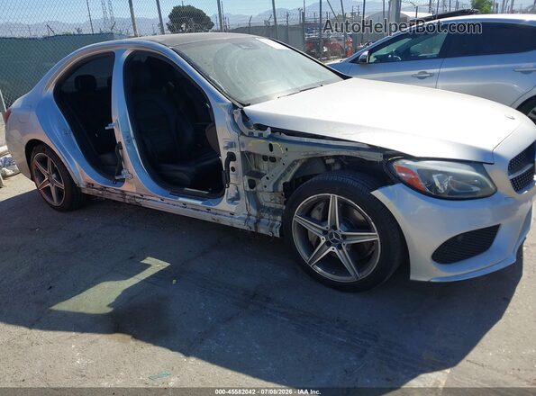 55SWF4KB3GU128743 2016 MERCEDES-BENZ C-CLASS Silver Դիմացի տեսք