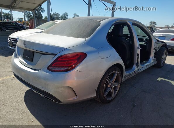 55SWF4KB3GU128743 2016 MERCEDES-BENZ C-CLASS Silver Հետևի աջ