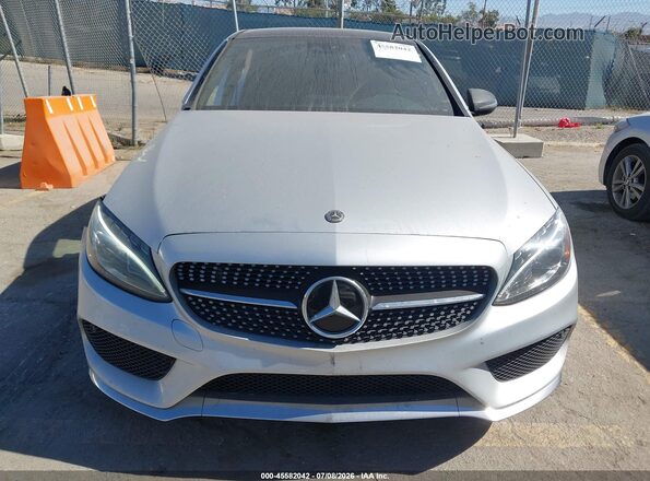 55SWF4KB3GU128743 2016 MERCEDES-BENZ C-CLASS Silver Սալոնի հետևի տեսք