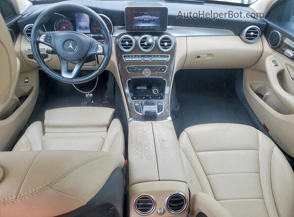 55SWF4KB3GU164710 2016 MERCEDES-BENZ C Синий Вид панели приборов