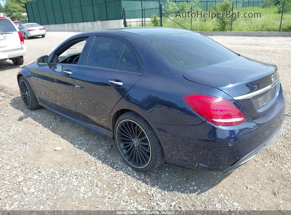 55SWF4KB3HU179189 2017 MERCEDES-BENZ C-CLASS Blue Задня ліва чверть