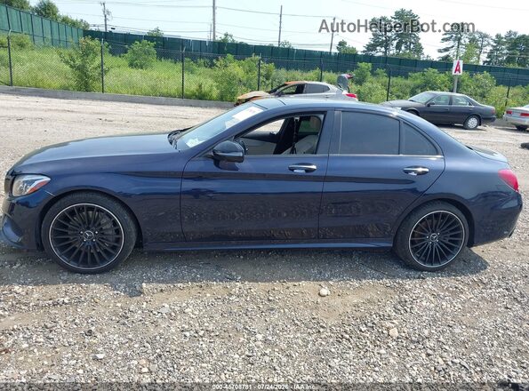 55SWF4KB3HU179189 2017 MERCEDES-BENZ C-CLASS Blue Панорамний вид салону 360°