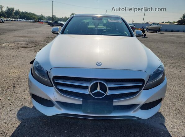 55SWF4KB3HU195098 2017 MERCEDES-BENZ C Серебряный Вид наклейки с VIN-кодом