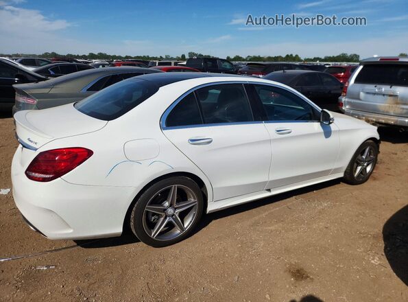 55SWF4KB3HU200283 2017 MERCEDES-BENZ C White Rear right