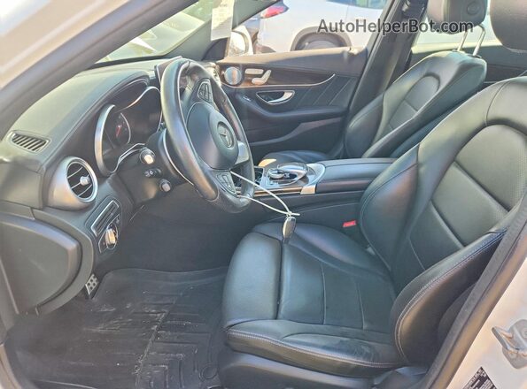 55SWF4KB3HU200283 2017 MERCEDES-BENZ C White Front interior view