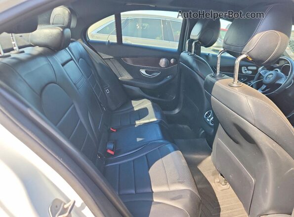 55SWF4KB3HU200283 2017 MERCEDES-BENZ C White Rear seats view