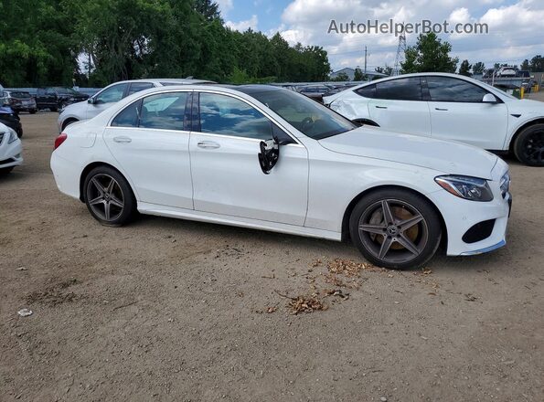 55SWF4KB3HU212319 2017 MERCEDES-BENZ C White წინა მარჯვენა