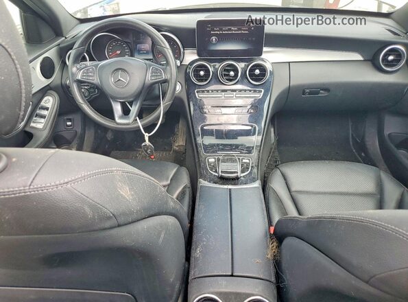 55SWF4KB3HU212319 2017 MERCEDES-BENZ C White წინა პანელის ხედი