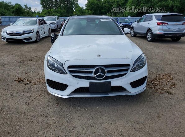 55SWF4KB3HU212319 2017 MERCEDES-BENZ C White წინა ხედი