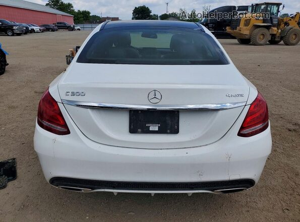55SWF4KB3HU212319 2017 MERCEDES-BENZ C White უკანა ხედი