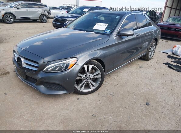 55SWF4KB3JU244144 2018 MERCEDES-BENZ C-CLASS Silver Przód lewy