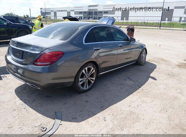 55SWF4KB3JU244144 2018 MERCEDES-BENZ C-CLASS Silver Tył prawy