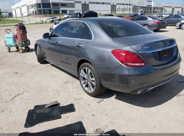 55SWF4KB3JU244144 2018 MERCEDES-BENZ C-CLASS Silver Tył lewy