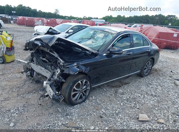 55SWF4KB3JU257718 2018 MERCEDES-BENZ C-CLASS Black Передня ліва чверть