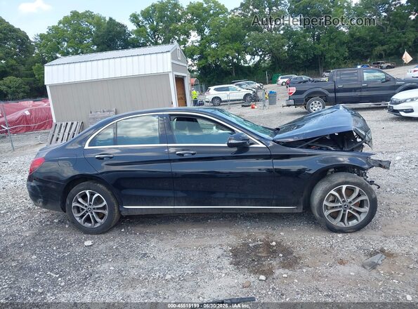 55SWF4KB3JU257718 2018 MERCEDES-BENZ C-CLASS Black Вид задньої частини салону