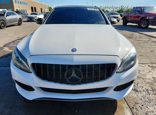 55SWF4KB4GU097633 2016 MERCEDES-BENZ C White Vista frontal