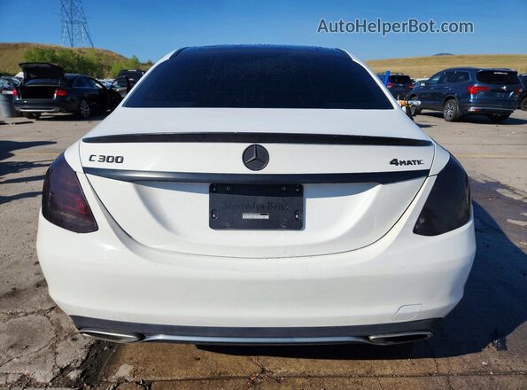 55SWF4KB4GU097633 2016 MERCEDES-BENZ C White Vista trasera