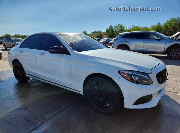 55SWF4KB4GU097633 2016 MERCEDES-BENZ C White Delantero derecho