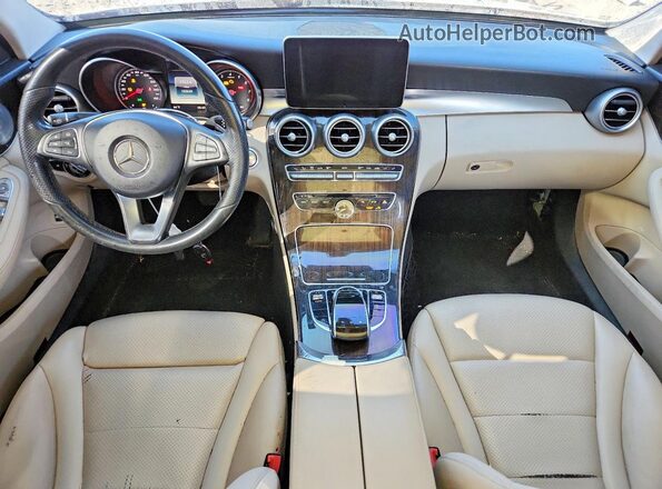 55SWF4KB4GU097633 2016 MERCEDES-BENZ C White Vista del salpicadero