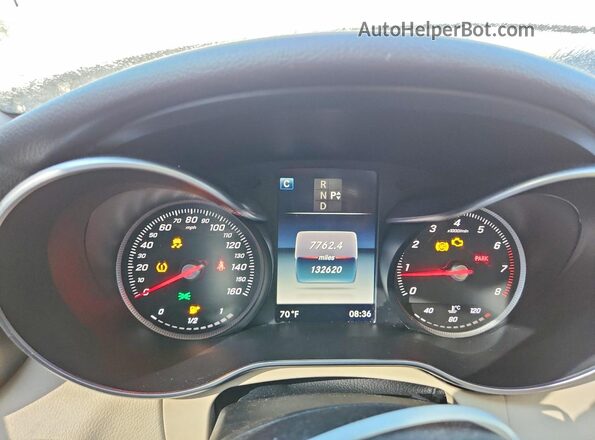55SWF4KB4GU097633 2016 MERCEDES-BENZ C White Vista del cuadro de instrumentos