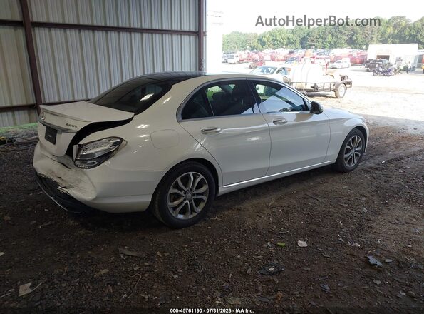 55SWF4KB4GU103253 2016 MERCEDES-BENZ C-CLASS White უკანა მარჯვენა