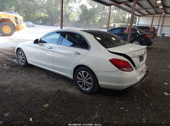 55SWF4KB4GU103253 2016 MERCEDES-BENZ C-CLASS White უკანა მარცხენა