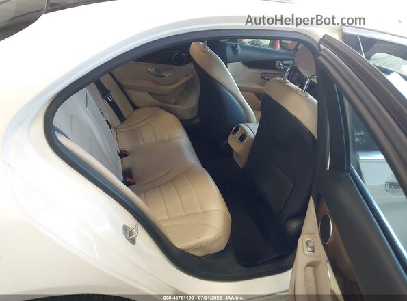 55SWF4KB4GU103253 2016 MERCEDES-BENZ C-CLASS White VIN კოდის სტიკერის ხედი