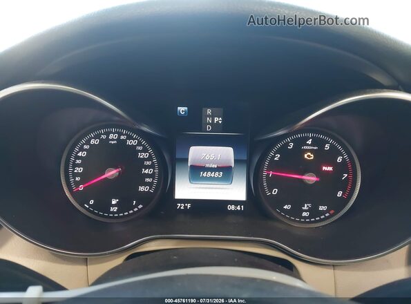 55SWF4KB4GU103253 2016 MERCEDES-BENZ C-CLASS White უკანა სავარძლების ხედი
