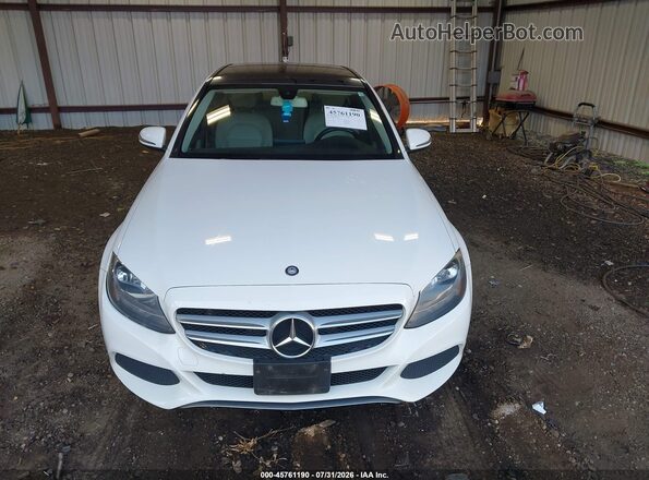 55SWF4KB4GU103253 2016 MERCEDES-BENZ C-CLASS White ხელსაწყოთა პანელის ხედი