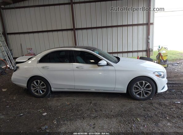 55SWF4KB4GU103253 2016 MERCEDES-BENZ C-CLASS White უკანა სალონის ხედი