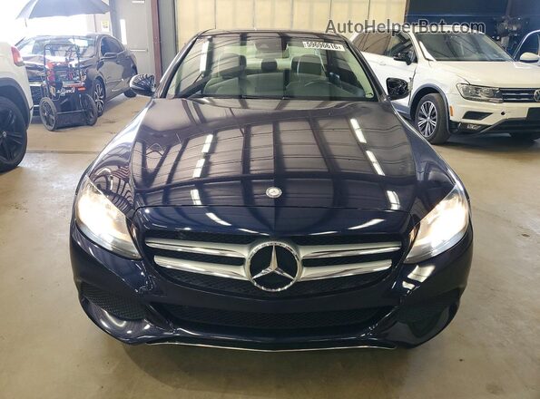55SWF4KB4GU119291 2016 MERCEDES-BENZ C Blue Widok z przodu