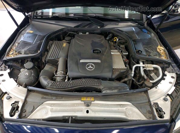 55SWF4KB4GU119291 2016 MERCEDES-BENZ C Blue Widok wnętrza z tyłu